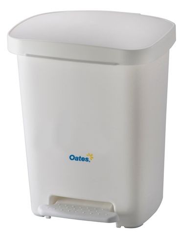 Oates Bin Pedal White 30Lt