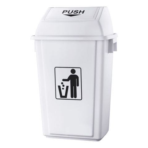 Oates Bin Flip White 55L