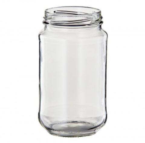 375Ml Round Food Jar Flint - 63Mm Twist