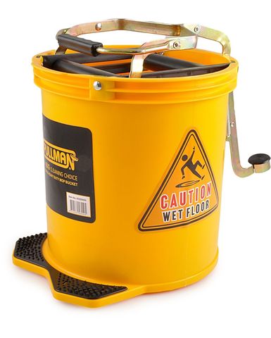 Oates Duraclean Roller Wringer Bucket 16Lt Yellow
