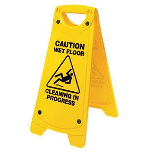 Oates Nonslip A Frame Caution Sign Yellow