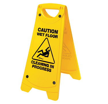 Oates Nonslip A Frame Caution Sign Yellow