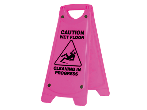 Oates Nonslip A Frame Caution Sign Pink