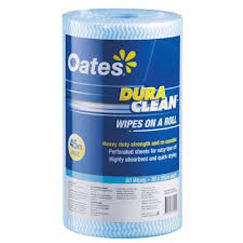Oates Duraclean Wipes 45M Blue / Roll