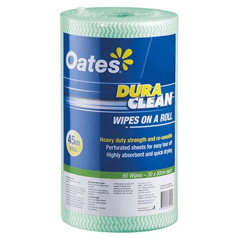 Oates Duraclean Wipes 45M Green / Roll