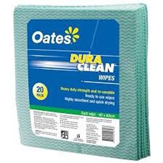 Oates Duraclean Wipe Green 20Pk