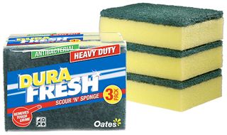 Oates Durafresh Antibac Scourer N Sponge / 3Pk