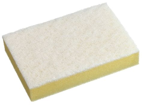 Oates Duraclean Sponge N Scourer White / 10Pk