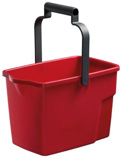 Oates Bucket Rect 9Lt General Purpose Red
