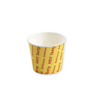 Chip Cup Tasty Hot Delicious Multi Colour Small 8oz /50