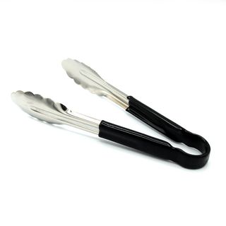 Tongs S/Sl Colour Coded Hdl 23Cm Black