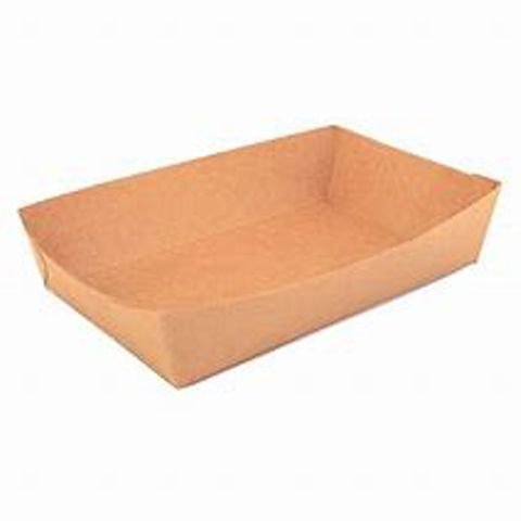 Capri #1 Food Tray Brown Kraft / 500