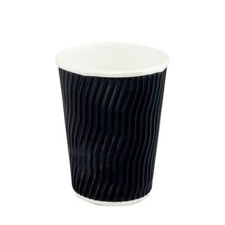 Paper Coffee Cup Cool Double Wall Black 12 oz