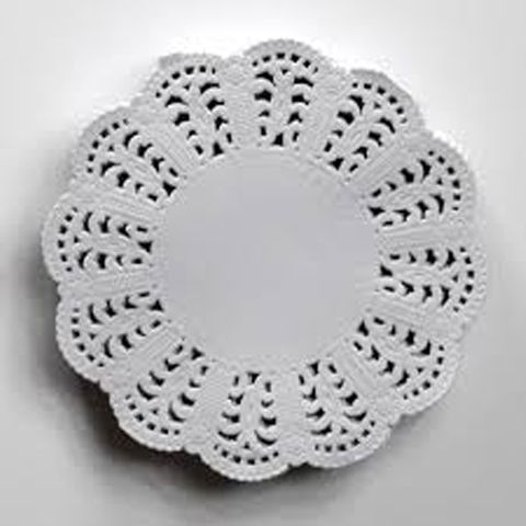 Doyley Paper Lace Round White 4 Inch /2000