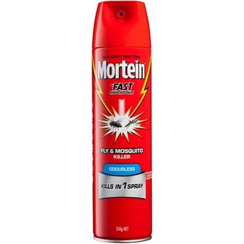 Mortein Fast Knockdown Fly & Mosquito Killer Odourless 350g Each