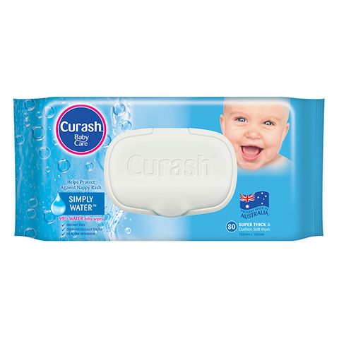 Curash Simply Water Wipes 80'S /6