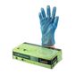 Vinyl Blue Powdered Gloves - Box 100