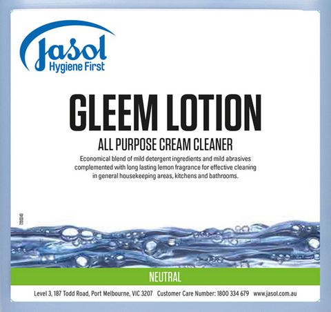 Jasol Gleem Lotion Creme Cleanser 500Ml 12/Ctn
