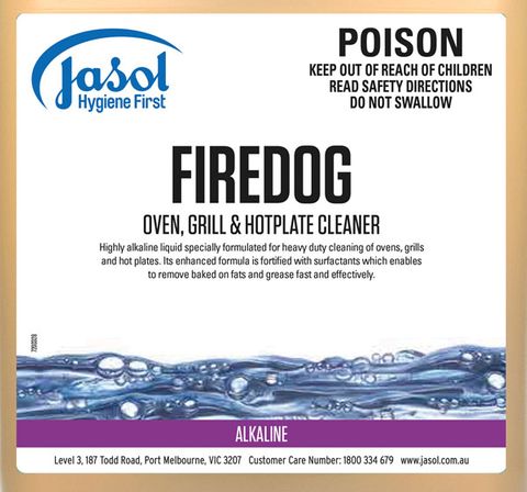Jasol FireDog Oven Hot Plate Cleaner 1 Ltr / 6 Ctn