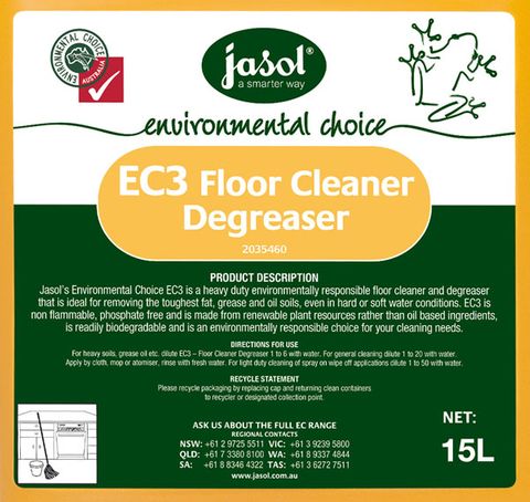 Jasol EC3 Floor Cleaner Degreaser 15L