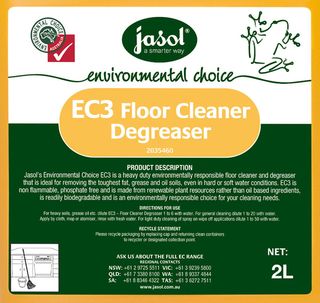 Jasol EC3 Floor Cleaner Degreaser 2L x 3
