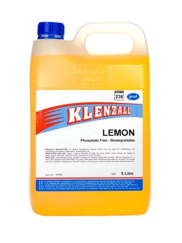 Jasol Klenzall Deodorant Disinfectant Lemon 5Lt