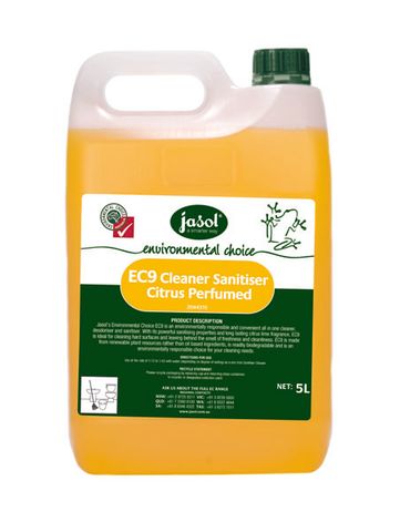 Jasol EC9 Cleaner Sanitiser Citrus 5Lt