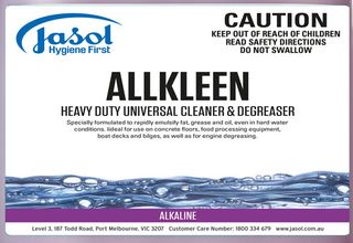 Jasol Allkleen Heavy Duty Cleaner Degreaser 200Lt