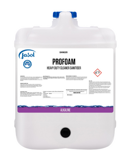 Jasol Profoam HD Alkaline Cleaner Sanitiser Quat 20lt