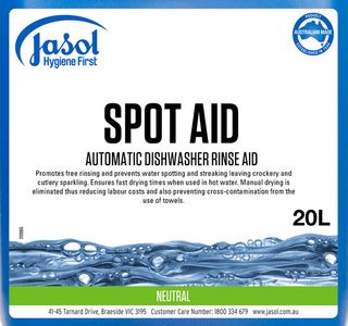 Jasol Spot Aid Automatic Dishwasher Rinse Aid 20Lt