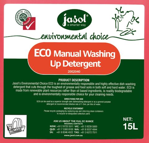 Jasol EC0 Manual Washing Detergent 15Lt