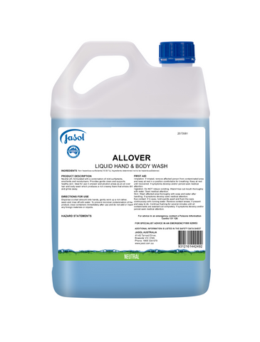 Jasol All Over Body Wash 5Lt