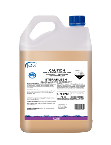 Jasol Sterakleen Glass Washing Detergent 5Lt
