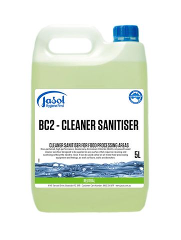 Jasol BC2 No Rinse Sanitiser 5Lt