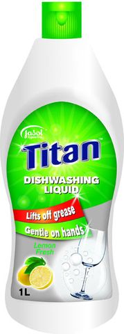 Jasol Titan Dishwash Liquid Lemon Fresh 1L