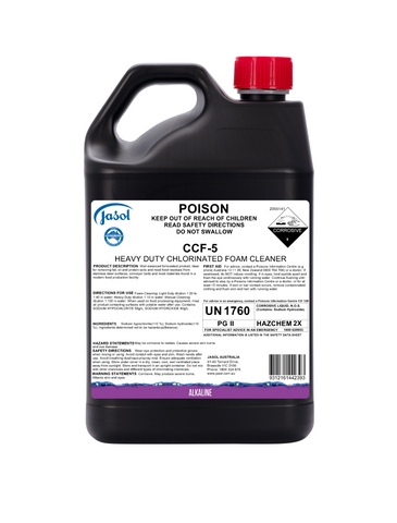Jasol CCF 5 H/D Chlorinated Foam Cleaner 5Lt