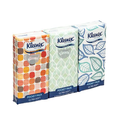 Kleenex Pocket Pack Facial Tissue /144