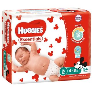Huggies Nappies Essential Infant 4-8Kg Size 2 /216