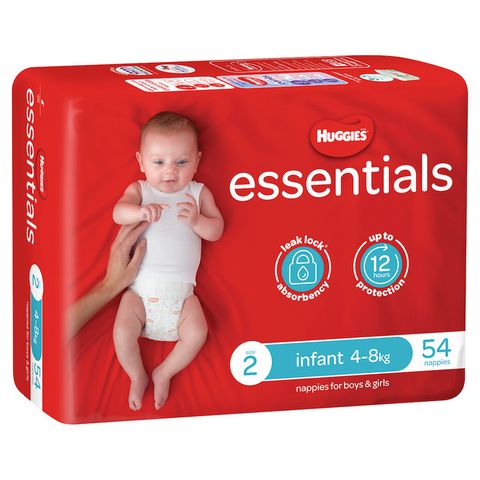 Huggies Essential Nappies Infant 4-8Kg Size 2 /216