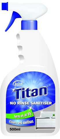 Jasol Titan No Rinse Sanitiser RTU 500Ml