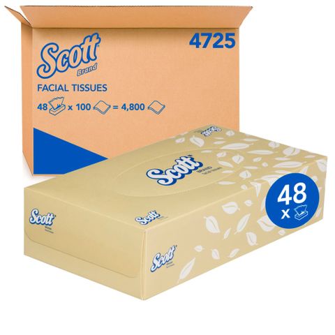 KCA Scott Facial Tissue 2Ply 100Sh / 48