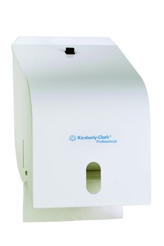 KCA White Enamel Roll Towel Dispenser