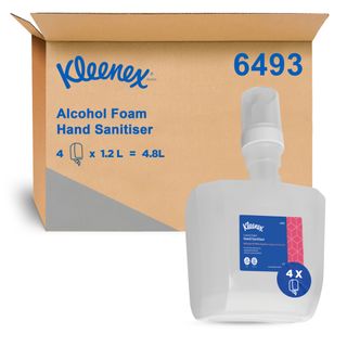 Kleenex Alcohol Foam Hand Sanitiser 1.2L / 4
