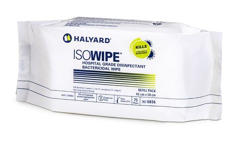 Isowipe Refills 75 Wipes / 12 Ctn