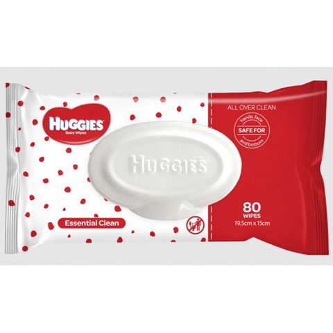 Huggies Essential Baby Wipes Pack 80 /Each
