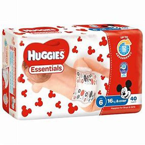 Huggies Essential Nappies Junior 16Kg +Size 6 / 160
