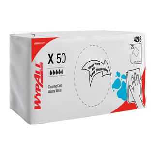 Wypall X50 Wiper White 24Cmx42Cm / 600