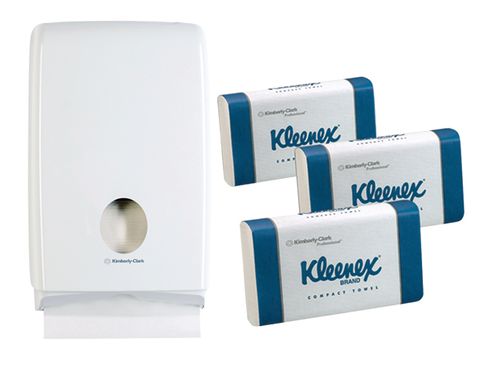 Kleenex Compact Towel Starter Pack 15Pk + 1 Disp