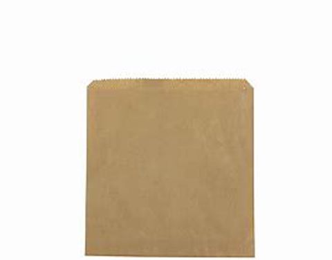 Castaway Paper Bags Flat Brown #2 Square /500