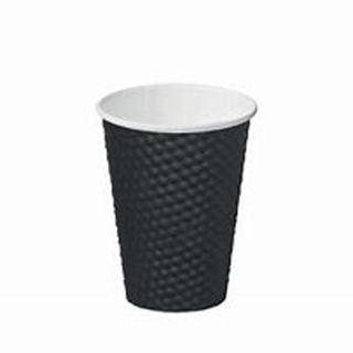 Dimple Paper Cup 12Oz 355Ml Black /500